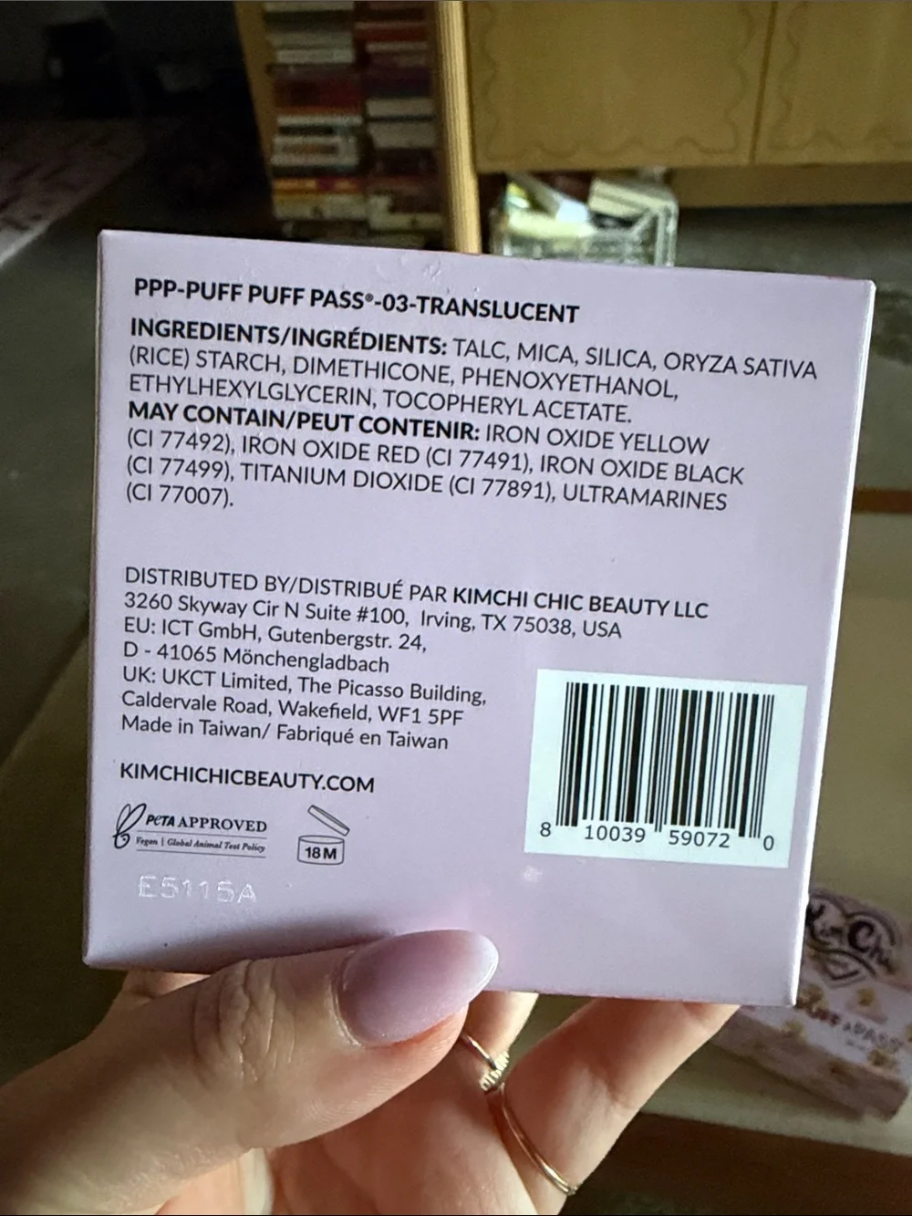 Kim Chi Puff Puff Pass Setting Powder - Translucent